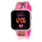 MGA Entertainment Childrens Laugh out Loud Light Emitting Diode Pink Silicone Strap Watch 32mm