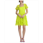 Donna Morgan Womens Garden Lace Square-Neck Puff-Sleeve Dress