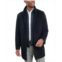 London Fog Mens Wool-Blend Overcoat & Attached Vest