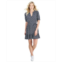 Nautica Jeans Womens Pufft-Sleeve Popover Dress
