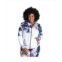 Poetic Justice Womens Plus Size Curvy-Fit Zip-Up Floral Print Poly Tricot Hoodie