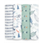 Aden by Aden + anais Baby Boys Printed Muslin Swaddles Pack of 4