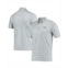 Antigua Mens Gray Navy Seattle Seahawks Deliver Button-Down Polo Shirt