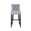 WestinTrends 29 Linen Fabric Tufted Buttons Upholstered Wingback Bar Stool