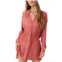 ONeill Juniors Spread-Collar Long-Sleeve Tunic Cover-Up