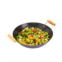 INFUSE Asian Carbon Steel 13.75 Open Wok with 2 Side Handles