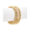 Rivka Friedman Polished Bead & Pearl Stretch Bracelet Set