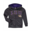 Stadium Athletic Big Boys Charcoal LSU Tigers Applique Arch and Logo Full-Zip Hoodie