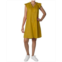 Robbie Bee Womens Split-Neck A-Line Dress