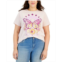 Rebellious One Trendy Plus Size Floral Butterfly T-Shirt