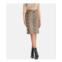 Furniq UK Womens Leather Fashion Skirt Beige