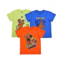Childrens Apparel Network Toddler Boys and Girls Orange Blue Yellow Scooby-Doo T-shirt Three-Pack
