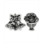 Rhona Sutton 2-Pc. Set Wedding Bells & Bouquet Bead Charms in Sterling Silver