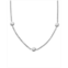 Arabella Sterling Silver Necklace White Round-Cut Cubic Zirconia 7-Station Necklace (3-1/6 ct. t.w.)