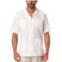 Cubavera Mens 100% Linen Short Sleeve 4 Pocket Guayabera Shirt