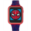 Accutime Kids Spiderman Black Silicone Strap Smart Watch 46x41mm
