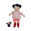 Manhattan Toy Company Playmate Friends Nico Doll with Mini Rooster Stuffed Animal