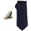 ConStruct Mens Solid Tie & 1 Tie Bar Set