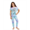Jellifish Kids Child Girls 3-Piece Pajama Set Kids Sleepwear Short Sleeve Top with Long Pants and Matching Shorts PJ Set