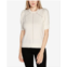 Belldini Womens Short Puff-Sleeve Embellished Sweater