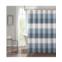 Style Nest Blue Waffle Color Block Texture 14 Pc Shower Curtain Set
