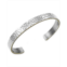 Sutton by Rhona Sutton Sutton Stainless Steel Hammered Bangle Bracelet With Gold-Tone Trim