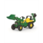 Rolly Toys John Deere Kid Backhoe Pedal Tractor with Front Loader