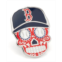 MLB Mens Boston Red Sox Sugar Skull Lapel Pin