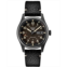 Seiko Mens Automatic 5 Sports Black Leather Strap Watch 43mm