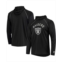 Starter Mens Black Las Vegas Raiders Raglan Long Sleeve Hoodie T-shirt