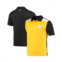 MSX by Michael Strahan Mens Gold and Black Pittsburgh Steelers Challenge Color Block Performance Polo