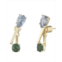 BONHEUR JEWELRY Felicity Green Crystal Ear Jacket Earrings