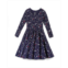 Mightly Girls Toddler Fair Trade Organic Cotton Print 3/4 Sleeve Twirl Dress