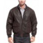 Landing Leathers Men A-2 Distressed Leather Flight Bomber Jacket - Tall