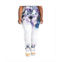 Poetic Justice Womens Plus Size Curvy Fit Active Floral Print Poly Tricot Legging