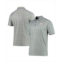 Antigua Mens Gray Black Pittsburgh Steelers Deliver Button-Down Polo Shirt