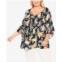 AVENUE Plus Size Abby Pintuck Top