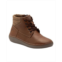 Lobo Solo Womens Light Brown Premium Leather Booties Handmade Unique Shoes With Side Zipper And Laces Closure Camel 5060
