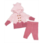Rock-A-Bye Baby Boutique Baby Girls Knit Hooded Cardigan and Pants 2 Piece Set