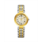 Alexander Womens Niki Gold-Tone|Silver-Tone Stainless Steel Silver-Tone Dial 32mm Round Watch