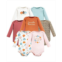 Hudson Baby Baby Girls Cotton Long-Sleeve Bodysuits Happy Fall 7-Pack
