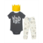 Warner Bros. Where the Wild Things Are Boys Bodysuit & Pants & Hat Gray/Yellow/White