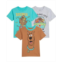 Scooby-Doo Boys 3 Pack Short Sleeve T-Shirt Toddler|Child Boys