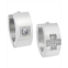Sutton by Rhona Sutton Sutton Stainless Steel And Cubic Zirconia Huggie Earring Set