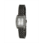 Bob Mackie Womens Black Alloy Bracelet Panther Link Square Stone Bezel Watch 23mm