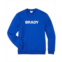 Mens Brady Blue Wordmark Pullover Sweatshirt