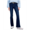 Dollhouse Juniors High-Rise Belted Flare-Leg Jeans