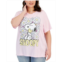 Grayson Threads, The Label Trendy Plus Size Snoppy Flower Graphic T-Shirt