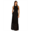 Adrianna by Adrianna Papell Womens Shadow-Stripe Gown