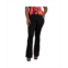 Poetic Justice Womens Curvy Fit High Rise Fitted Flare Pant